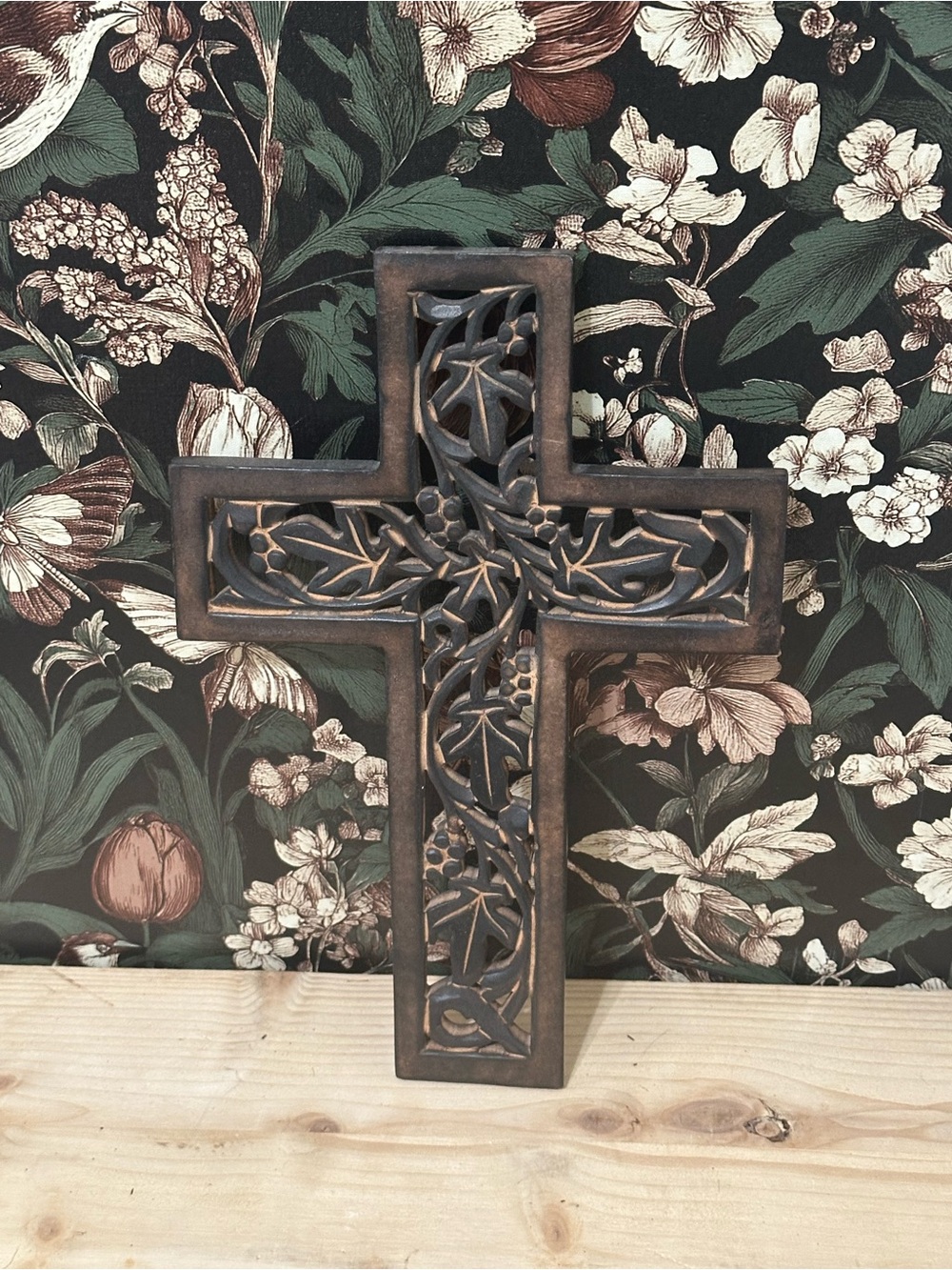 Handmade Wooden Christian Cross Wall Hanging Decor